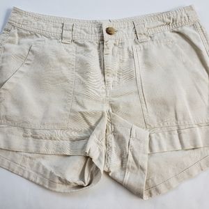 Women's GAP linen Shorts Size 2 light khaki